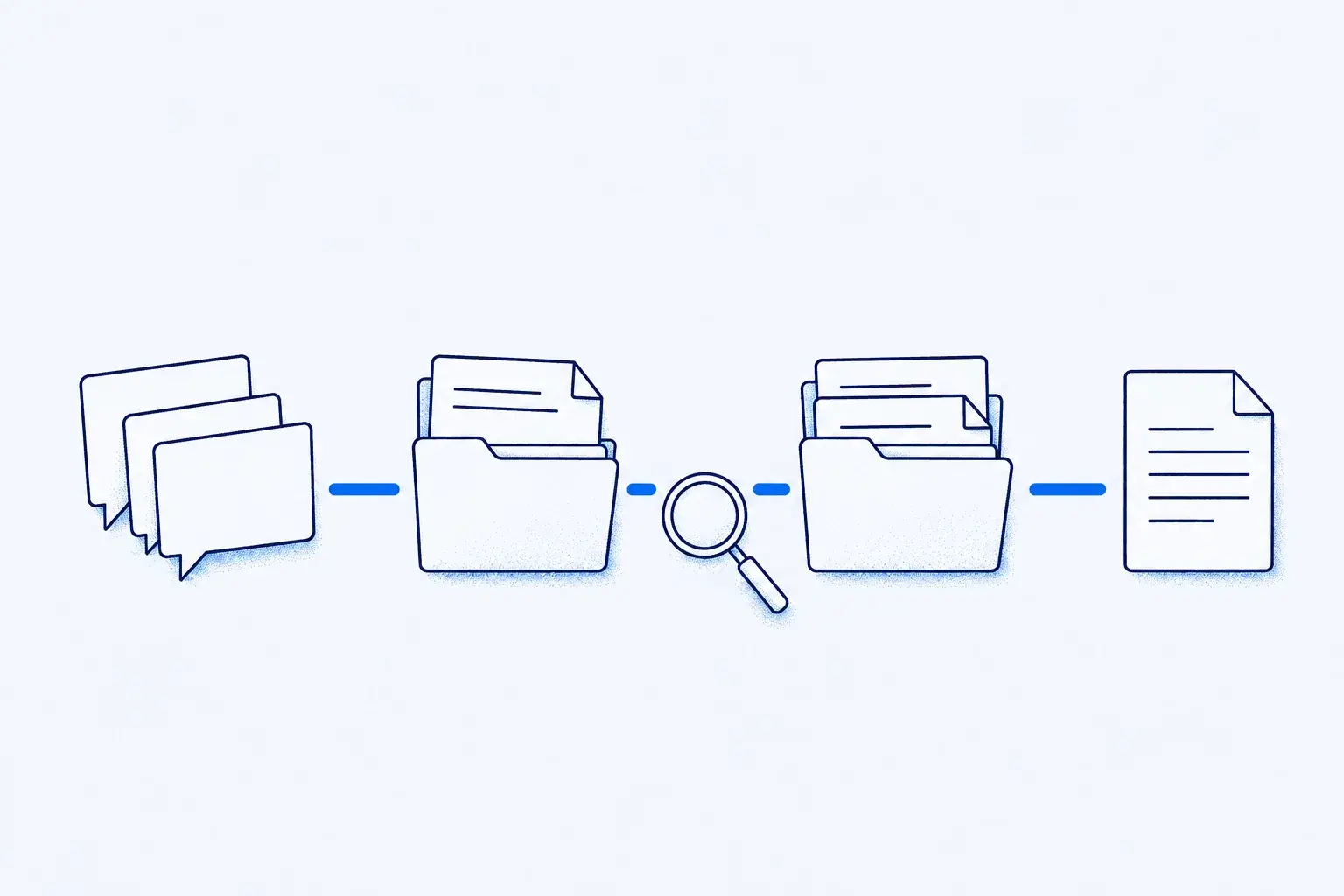 Una lupa revisa dónde se desconectan los registros y reportes.